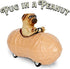 Mcphee Archie Pug in a Peanut Pull Back Toy Car