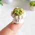 4 Pcs Dollhouse Potted Plants, Miniature Artificial Bonsai & Flowerpot for 1:12 Dollhouse Decor, Mini Plant Kit