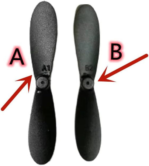 skrnrhrery 0.8MM length42MM (42mm) mini Propeller, Suitable for RC Aircraft Special Nylon Props Central axis Blade