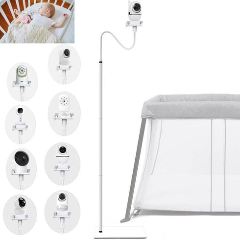 Compactible Baby Monitor Mount Floor Stand Holder for Infant Optics DXR-8 Pro, Nanit Pro, eufy, HelloBaby, VAVA, and