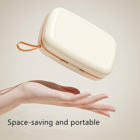 Travel Bottle Cleaner Kit, 7 in 1 Baby Travel Essential Silicone Brush Set, Nipple, Drying Rack, Straw, Organizer Case
