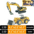 Mini Excavator Toys for Boys, Bulldozer Loader Vehicle for Kids, Sturdy Metal Construction Cars for Indoor/Outdoor Play