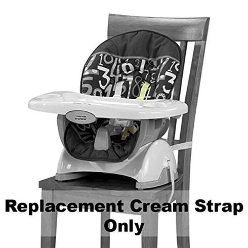 Replacement Part for Fisher-Price Space-Saver Highchair W4120, Includes 1 Cream Shoulder Strap, Fits Many Models