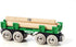 BRIO World 33696 Lumber Loading Wagon, 4 Piece Toy Train Set for Kids, Ideal for Ages 3 and Up, Green