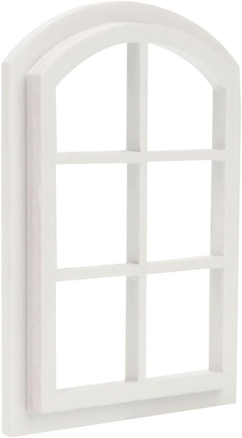 1 12 6-Pane Dollhouse Windows : Scale Miniature Window Frame DIY Mini House Decoration Wooden Fiary Window Model