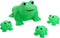 YUERFEILA Baby Bath Toys 4Pcs Rubber Green Frog Family Squeak Float Bath Ducks