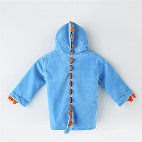 Infant Hooded Bathrobe - Cute Waddle Design for Boys