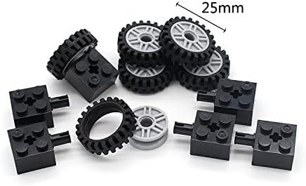 Traffic Light, Tires Bulk Lot - Building Bricks Block Education Wheels Set Toy Compatible with Major Brands, 52 pcs