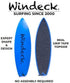 Blue Bomber Finger Surfboard Mini Hand Surf Toy with Grip Tape & Leash | Pocket-Size Road Trip Gift for Kids, Skaters &