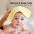 Set Keababies Baby Hair Brush and Comb and Baby Washcloths - Wooden Brush with Soft Goat Bristle - Towels
