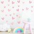 Yotdmk 80pcs Pink Heart Shape Wall Stickers for Bedroom Living Room Girls Room Decoration Kids Room Baby Nursery Room