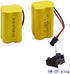 Blomiky 2 Cuboid 4.8V 700mAH AA NiCd Rechargeable Battery - SM-2P Connector for RC Boat and Bus