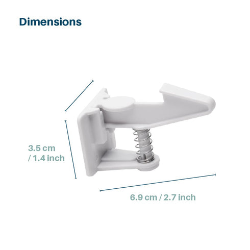 Inaya 16-Pack Cabinet Locks, Child Safety Latches for Baby Proofing Cabinets and Drawers, No Tools Required