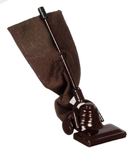 Dollhouse Miniature Vacuum Cleaner w/Attached Bag, Upright