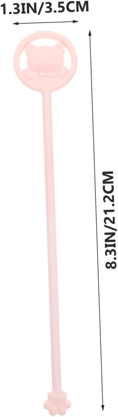 Zerodeko Milk Powder Stirring Stick Longer Cartoon Handle Color Changing Baby Milk Mixer Mixing Tool for Infants Easy