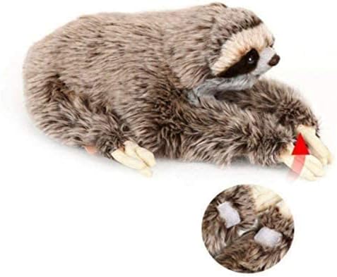 Cute Realistic Three Toed Sloth Plush Toy - 12.5 Inch Stuffed Animal