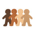 Colorations Multicultural Big People Shapes Set, 24 Glossy Cardboard Figures, Kids Around The World Diversity Craft