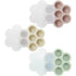 PandaEar 3 Pack Baby Food Freezer Tray with Lids, Silicone Food Feeder Teether Tray for Homemade Baby Food