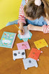 Petit Collage DIY Arts and Crafts Kit – Craft Kit for Kids Includes 12 Animal Notecards, 1 Blank Journal, 2 Sticker