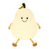 DiQiRenQin LED Cute Pear Night Light, Rechargeable Silicone Fruit Night Lamp, Kawaii Bedside