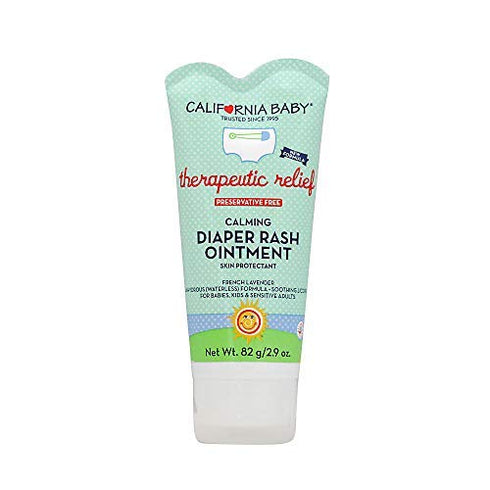 California Baby Calming Diaper Rash Cream | Zinc Oxide Ointment | 100% Bio-Based | Hypoallergenic | Soothing Lavender