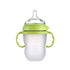 Bottle Handles Grips Compatible for Comotomo Feeding Baby Bottles (Set of 4, 2 Pink + 2 Green)