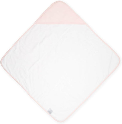Cozy Light Pink Cotton Hooded Towel for Infants - Soft and Bath Time Essential