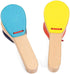 Toyvian Kids Wooden Toys - Musical Wooden Castanet Clapper - Educational Early Learning Percussion Instruments