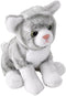 Wild Republic Pocketkins Eco Grey Tabby Cat, Stuffed Animal, 5 Inches, Plush Toy, Made from Recycled Materials, Eco Friendly