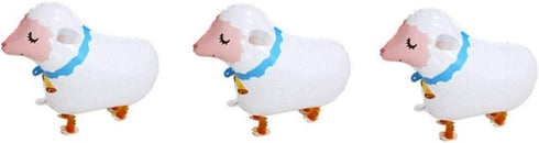 Dzrige Walking Animal Balloons, Kids Farm Animal Theme Birthday Party Supplies, 3 Pcs Birthday Decorations