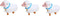 Dzrige Walking Animal Balloons, Kids Farm Animal Theme Birthday Party Supplies, 3 Pcs Birthday Decorations