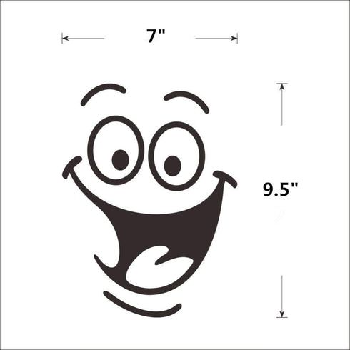 POPIGIST 3pcs Combo Washroom Room WC Toilet Seat Stickers Put ME Down Monster Smiley Face Wall Art Decal Sticker Funny