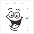 POPIGIST 3pcs Combo Washroom Room WC Toilet Seat Stickers Put ME Down Monster Smiley Face Wall Art Decal Sticker Funny