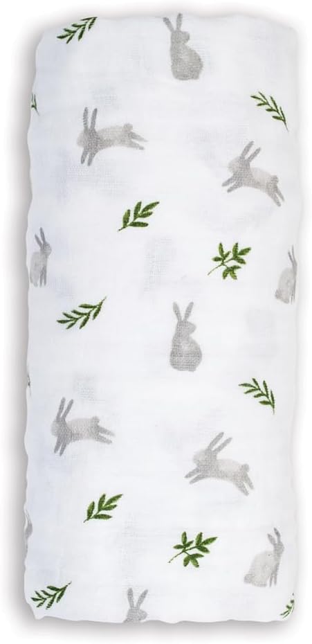lulujo Baby Swaddle Blanket, Unisex Softest 100% Cotton Muslin, 40in x 40in, Neutral Receiving Blanket for Boys & Girls