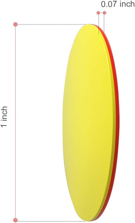 Plastic Two-Color Counter, Red/Yellow, Educational Math Classroom Supplies, Pack of 200