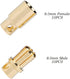 10 Pairs 8.0mm Gold-Plated Male Female Banana Plugs Bullet Connector for RC Battery ESC Motor