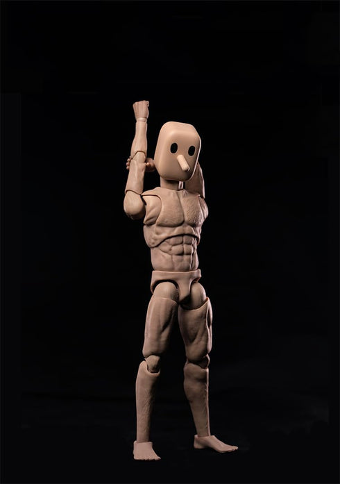 1/12 Figure,6inch (NT-02W Fremego Scale Male Action Super Flexible Strong Muscular Figure Body Square Head Miniature