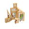 Constructive Playthings Set of 8 Mirrored Wooden Block Set for Kids