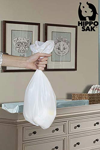 375 Count, Hippo Sak Diaper Disposal Bags, White