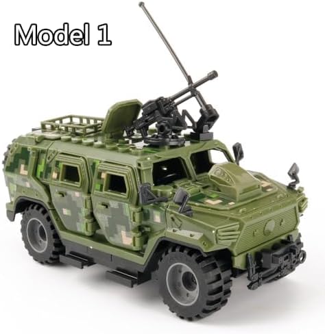 Armored Vehicle Building Block Military Vehicle Building Toys for Age 6 7 8 9 10 11 12+, Army Military Brick, Military Armored Car Model Toys Gifts for Boys(2 styles)