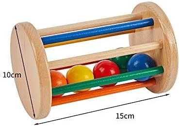Tiger Montessori 6-12 Spinning Drum Toy Play Kit for Months Infant,Wooden Spinning Rainbow Baby Toys, Learning