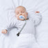 4 Pack Pacifier Clips for Boys Girls - MORIBOX Paci Clip Soothe Baby Binky Holder for Shower Birthday Gift