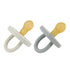HEVEA Natural Rubber BumiBb Pacifiers - Newborn 0+ Months - Round Teat