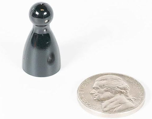 Plastic Pawns: Set of 36 Black, Grey, White, Red, Orange, Yellow, Green, Blue, Purple Color Board Game Pieces