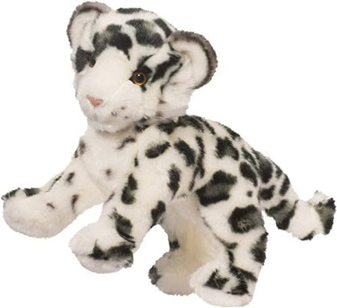 14-Inch Douglas Irbis Snow Leopard Cub Plush Stuffed Animal | Long