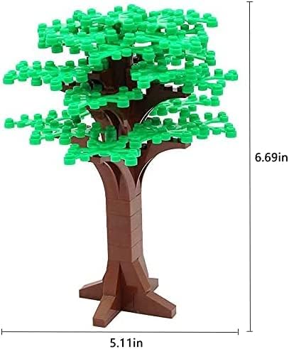 Feleph 4PCS Large Trees City Building Block Compatible with Major Brand, Classic Bricks Toy Set (6.7inch Height)