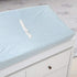 American Baby Company Heavenly Soft Minky Dot Fitted Contoured Changing Pad Cover, Blue Puff