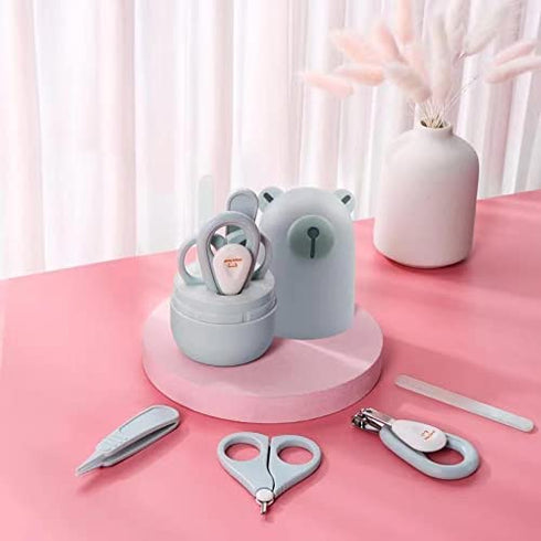 Baby Nail Clippers Set with Cute Case - Infant Fingernail and Toenail File Kit for Newborn Grooming Gift