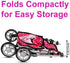 fash n kolor - Deluxe Doll Stroller My First Baby Doll Strollers Toy with Bigger Wheels - Polka Dot Design with Basket