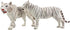 Gemini&Genius Realistic White Tiger Family Set with Cub, Safari Animal Figurines, Educational Playset for Kids